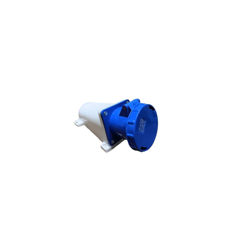 Tomada sobrepor - mgi-133 - 63a - 2p+t+p - 6h - azul - 220v